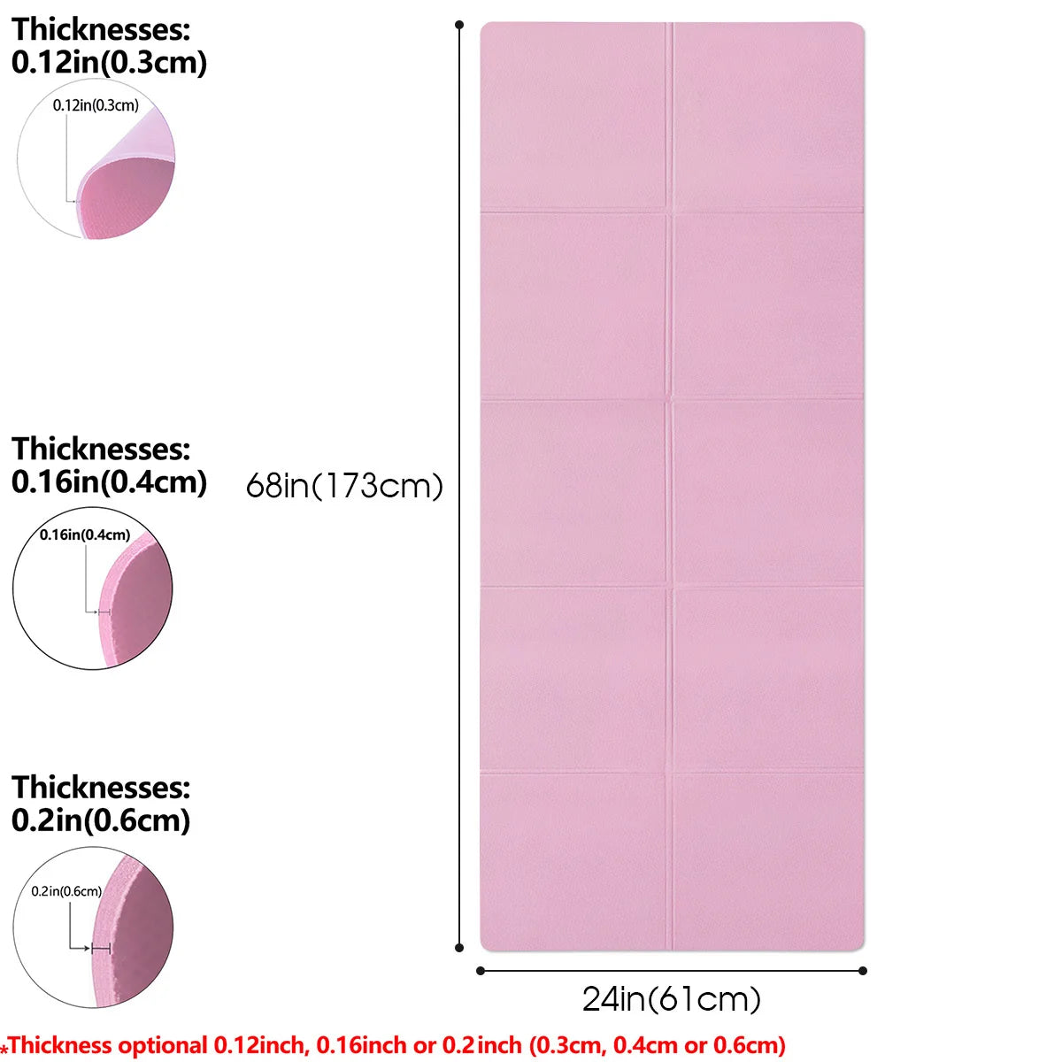 Non Slip Yoga Pilates Mat