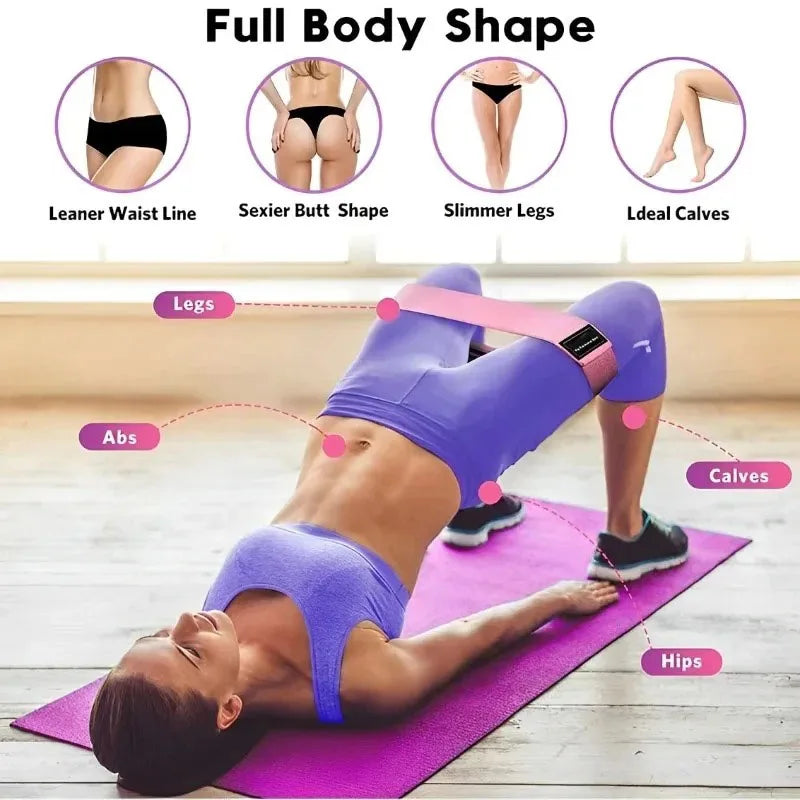 3Pcs Fabric Resistance Hip Booty Bands