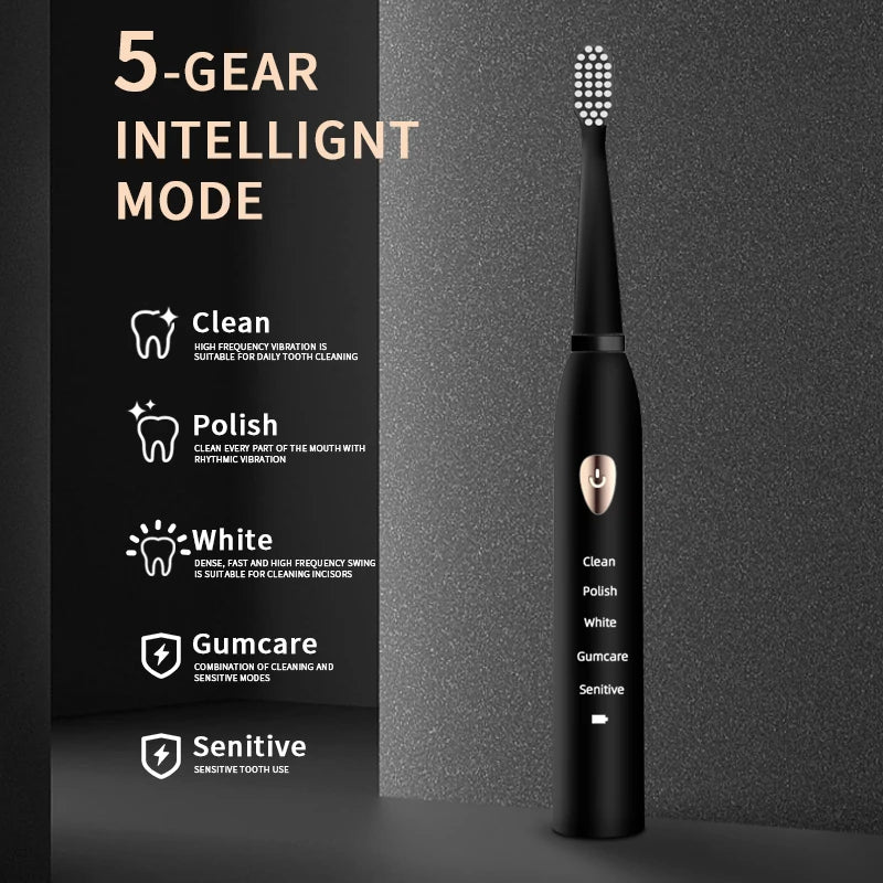 Waterproof Acoustic Electric Toothbrush