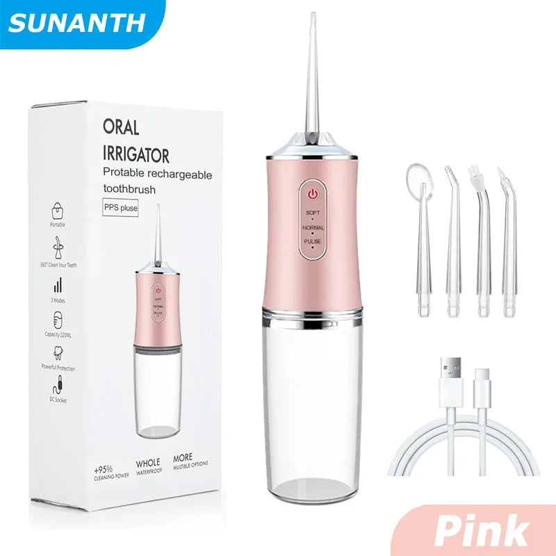 Portable Oral Irrigator Water Flosser