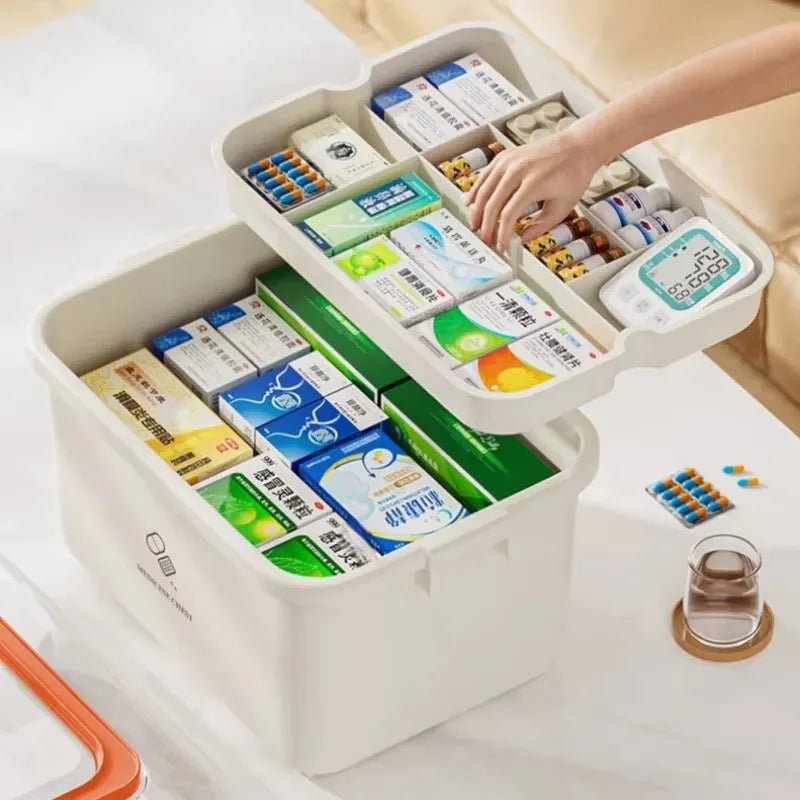 Portable Large Capacity Medicine Box