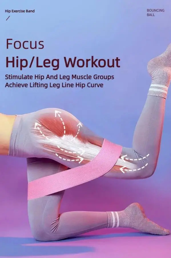 3Pcs Fabric Resistance Hip Booty Bands