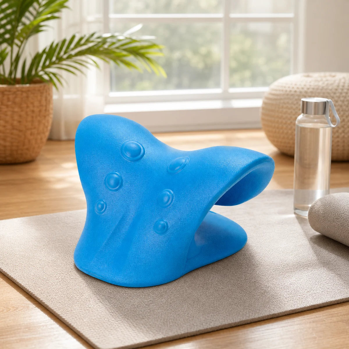 Neck Stretcher Relaxer Cervical Chiropractic Traction Pillow