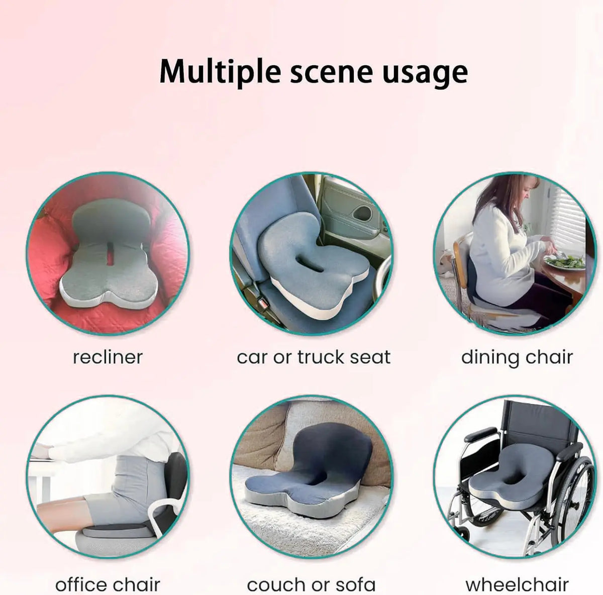 Ergonomic Lumbar Back Support Seat Cushion
