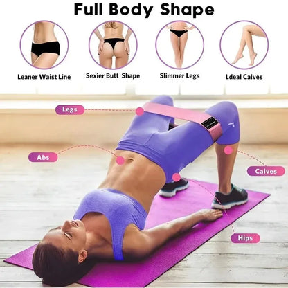3Pcs Fabric Resistance Hip Booty Bands