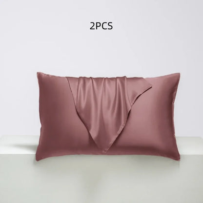 Solid Color Satin Silk-like Pillowcases
