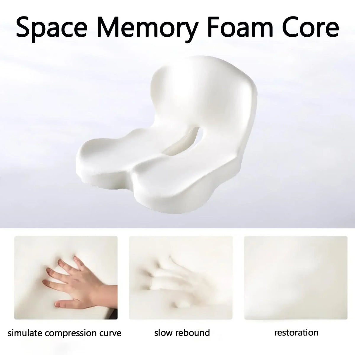 Ergonomic Lumbar Back Support Seat Cushion