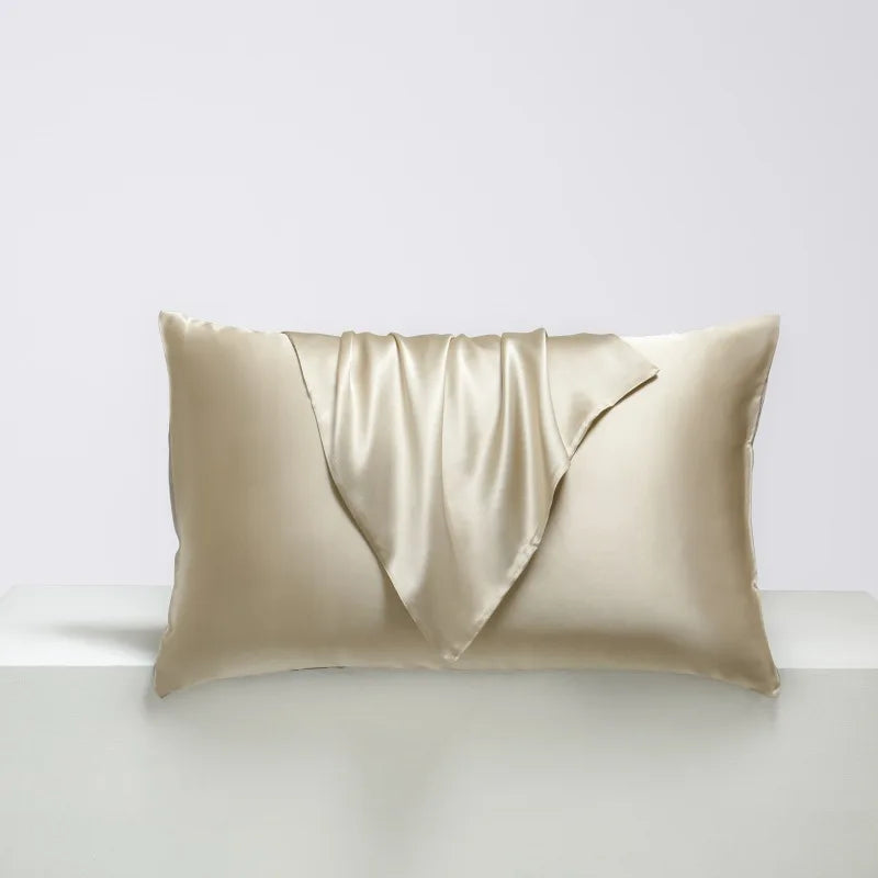 Solid Color Satin Silk-like Pillowcases