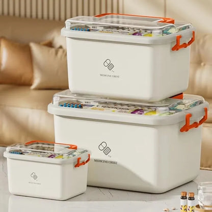 Portable Large Capacity Medicine Box