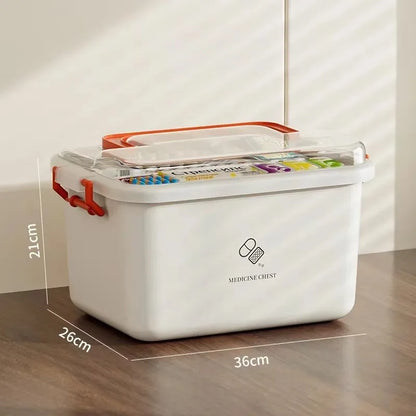 Portable Large Capacity Medicine Box