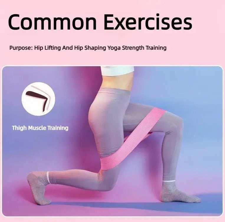 3Pcs Fabric Resistance Hip Booty Bands