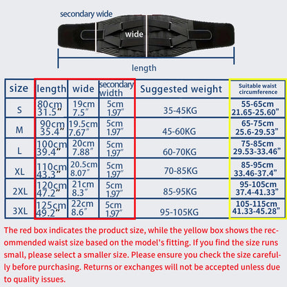 Breathable Anti-skid Spine Lumbar Support Belt