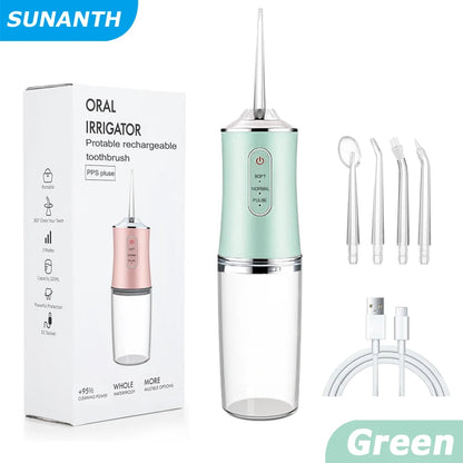 Portable Oral Irrigator Water Flosser