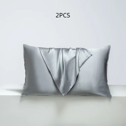 Solid Color Satin Silk-like Pillowcases