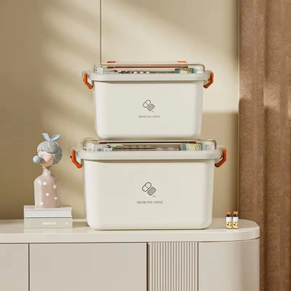 Portable Large Capacity Medicine Box